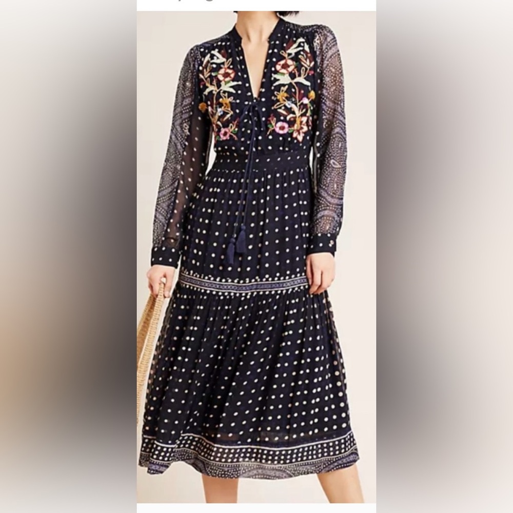 ANTHROPOLOGIE Maeve Cassidy Polka Dot